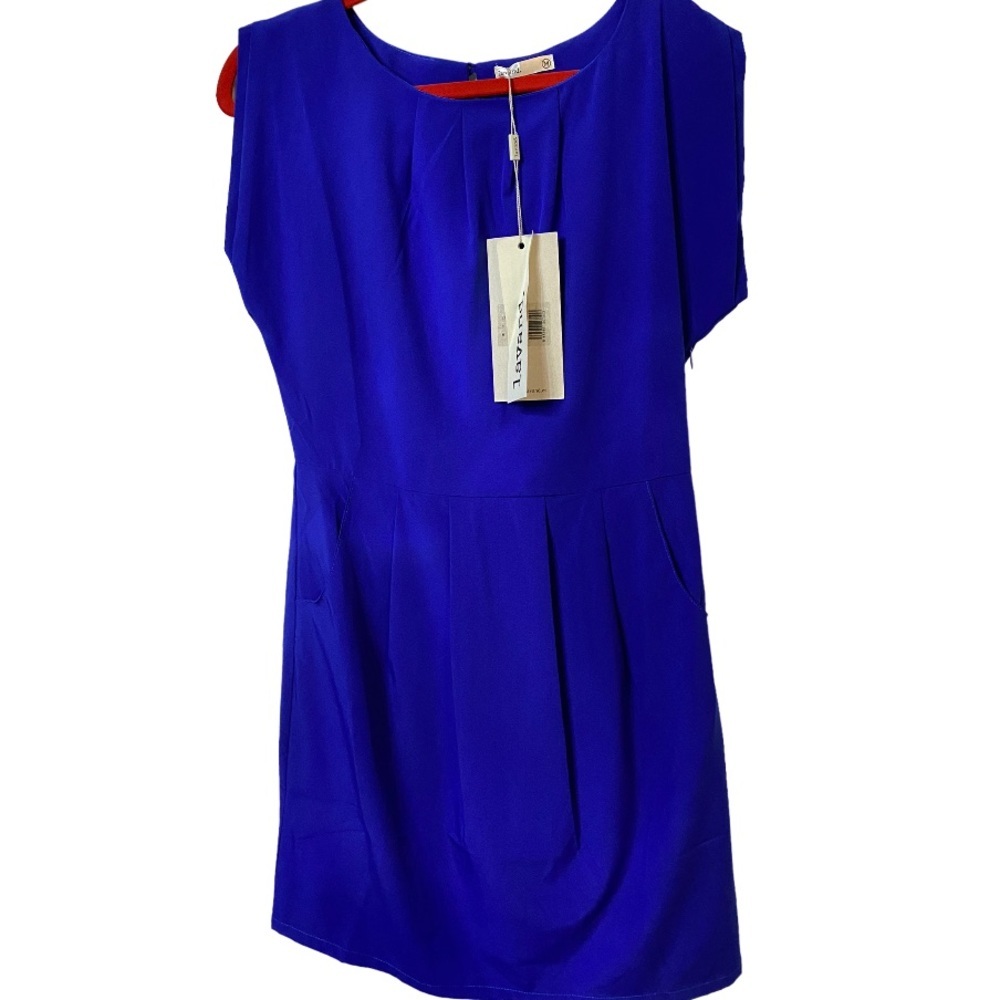 NWT Lavand royal blue dress with pockets size M​
